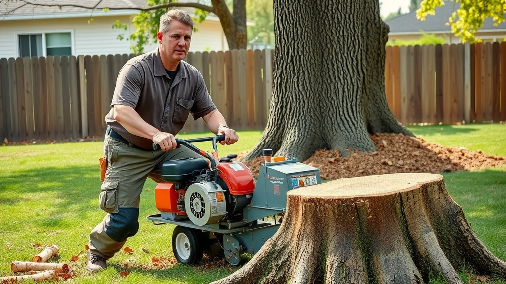 professional arborist stump grinder stump grinding cost