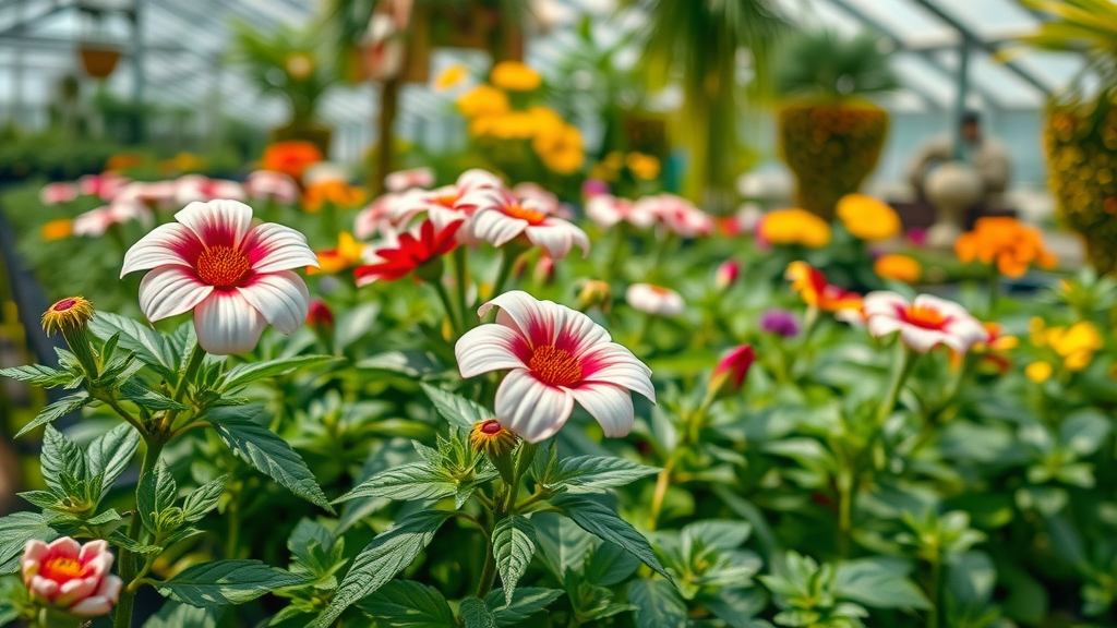 healthy ornamental plants plant disease management glowing greenhouse